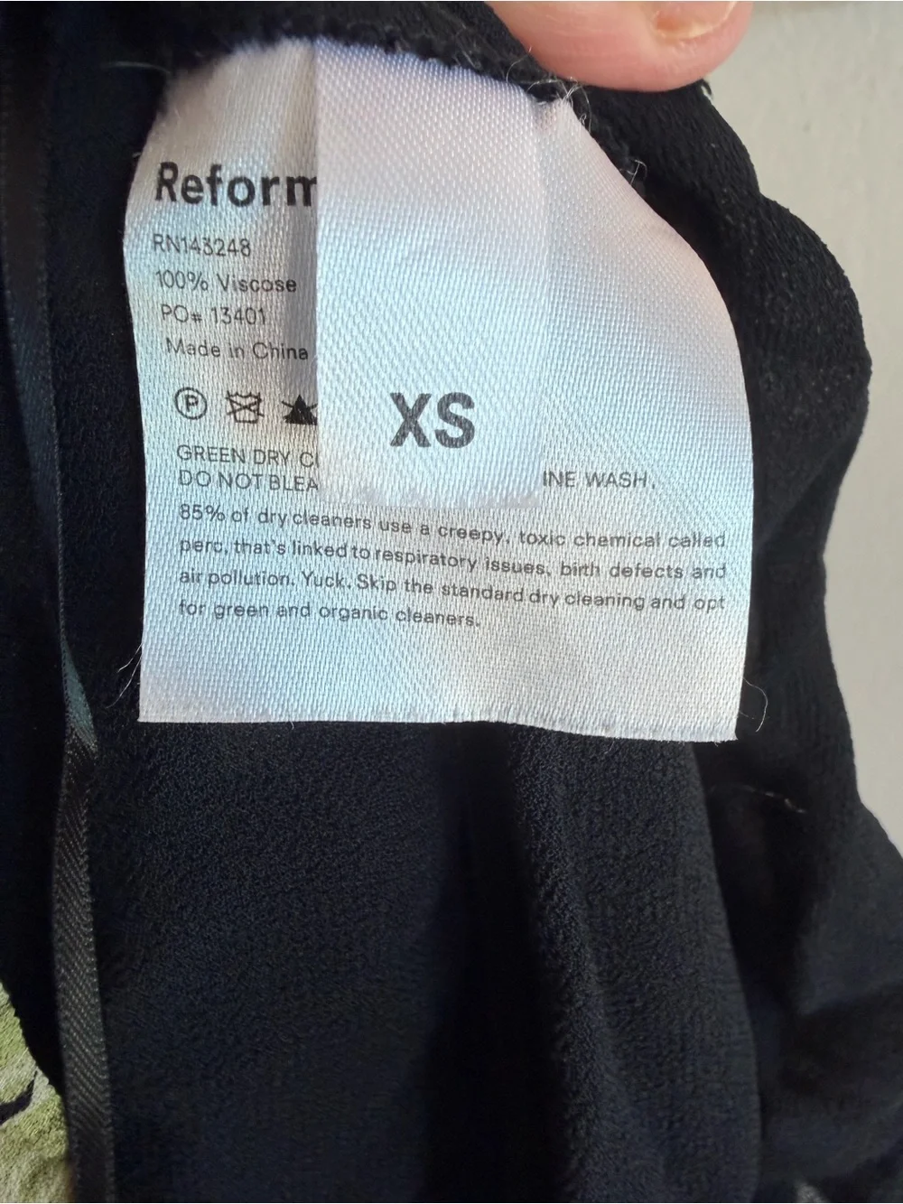 Reformation Black Floral Short Sleeve Wrap Maxi Dress XS Viscose Flutter Sleeve - Picture 6 of 6